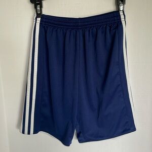 Adidas blue Climacool athletic shorts with elastic & drawstring boys size large